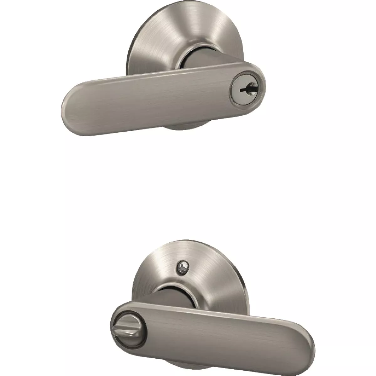 Schlage Davlin Lever Satin Nickel Keyed Entry Lock - photo 2