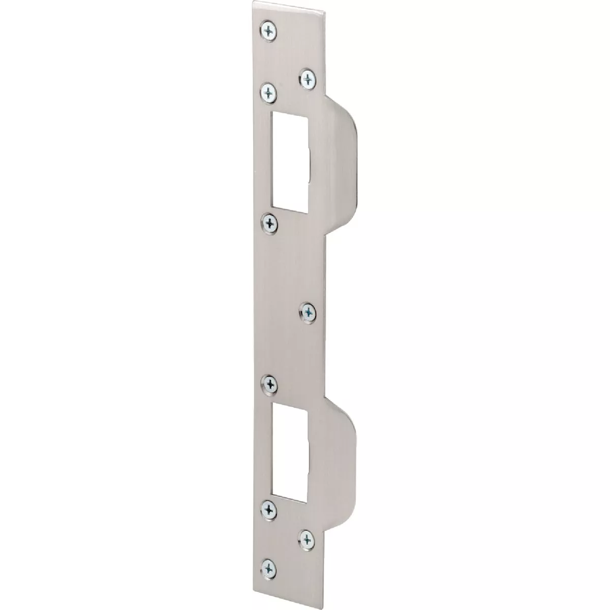 Defender Security 5-1/2 In. Satin Nickel Combination Door Strike