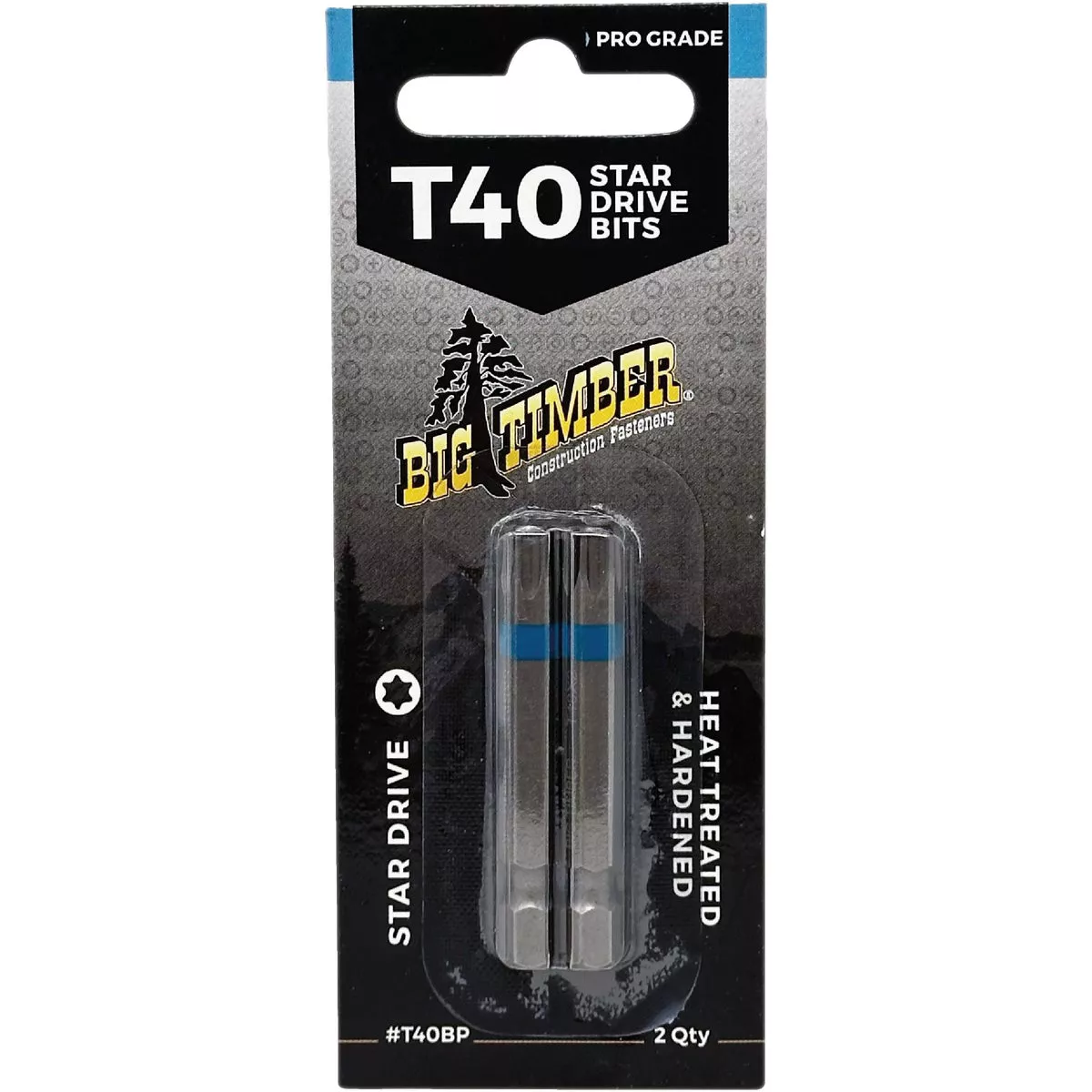 Big Timber 2 In. T40 Star-Drive Impact Screwdriver Bit (2-Pack) - photo 2