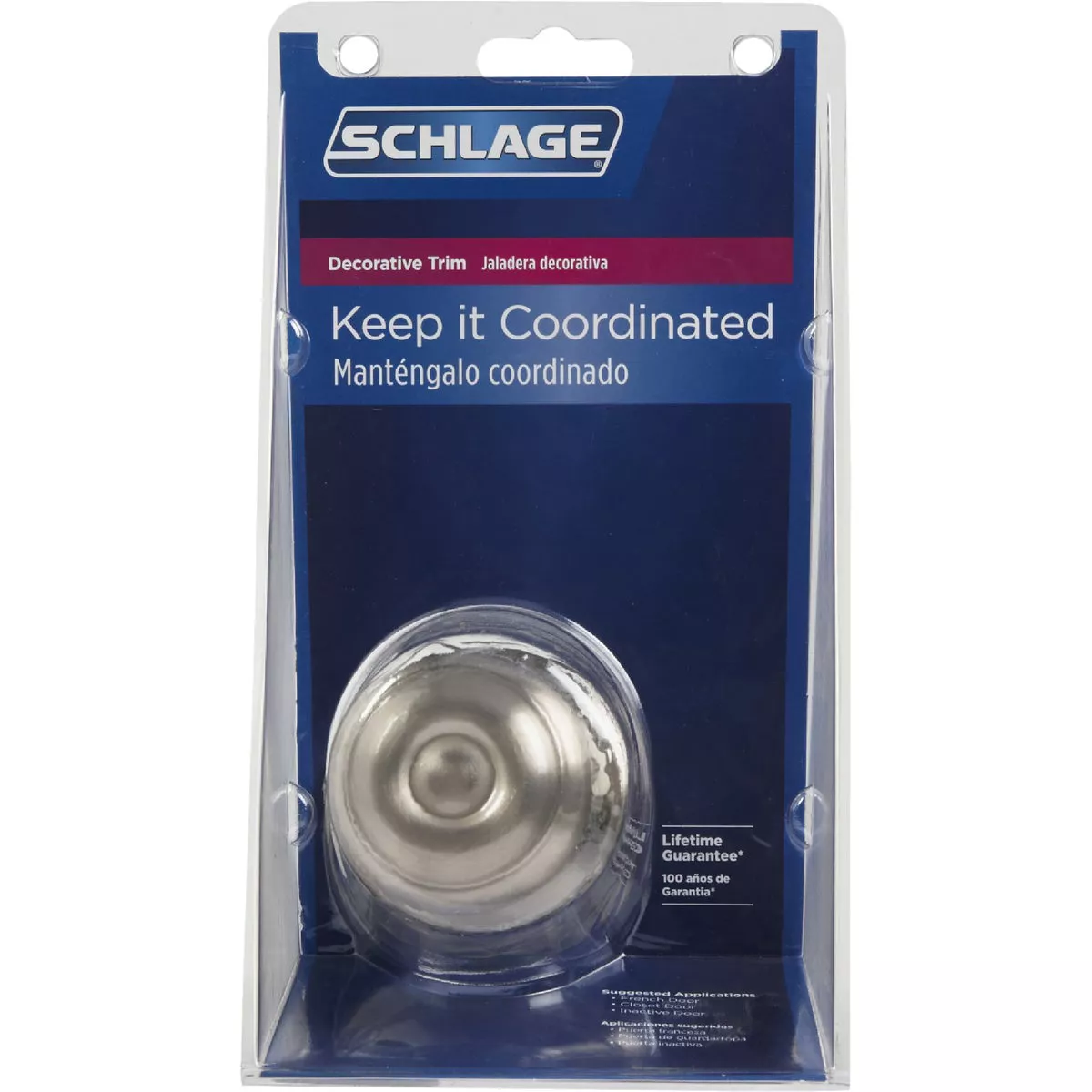 Schlage Georgian Satin Nickel Dummy Door Knob - photo 2