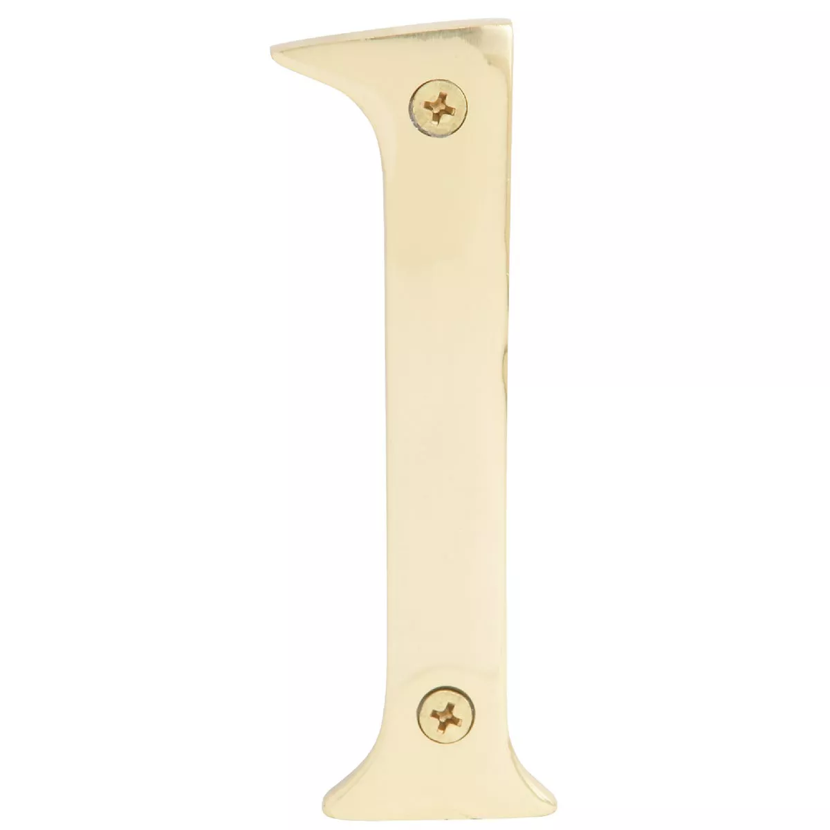 Hy-Ko 4 In. Polished Brass House Number One