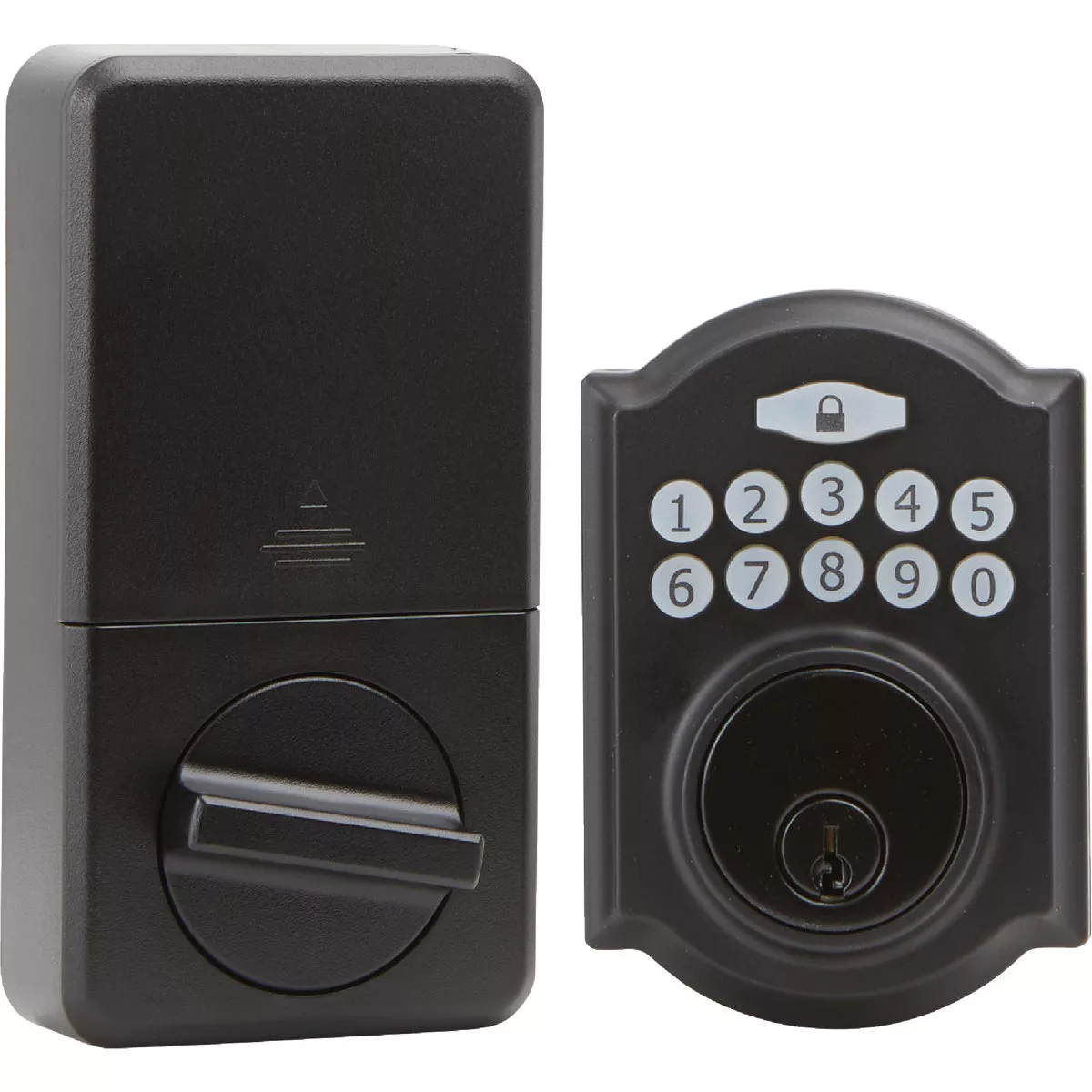Steel Pro Electronic Deadbolt, Matte Black | True Value Hardware