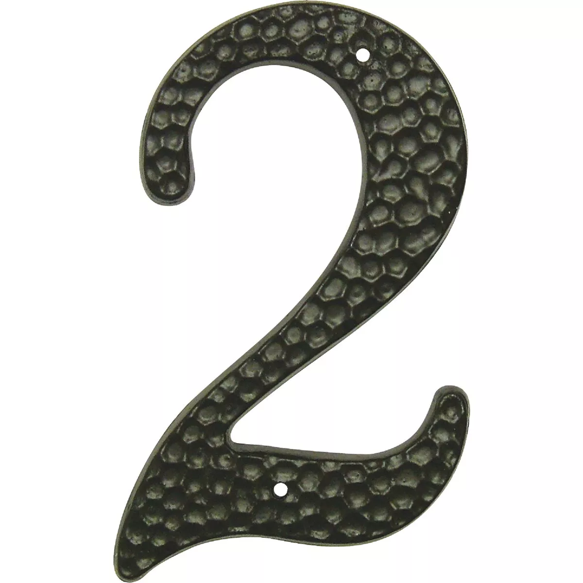 Hy-Ko 3-1/2 In. Black Hammered House Number Two