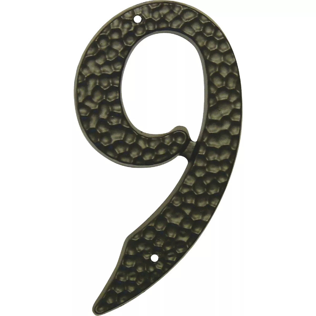 Hy-Ko 3-1/2 In. Black Hammered House Number Nine