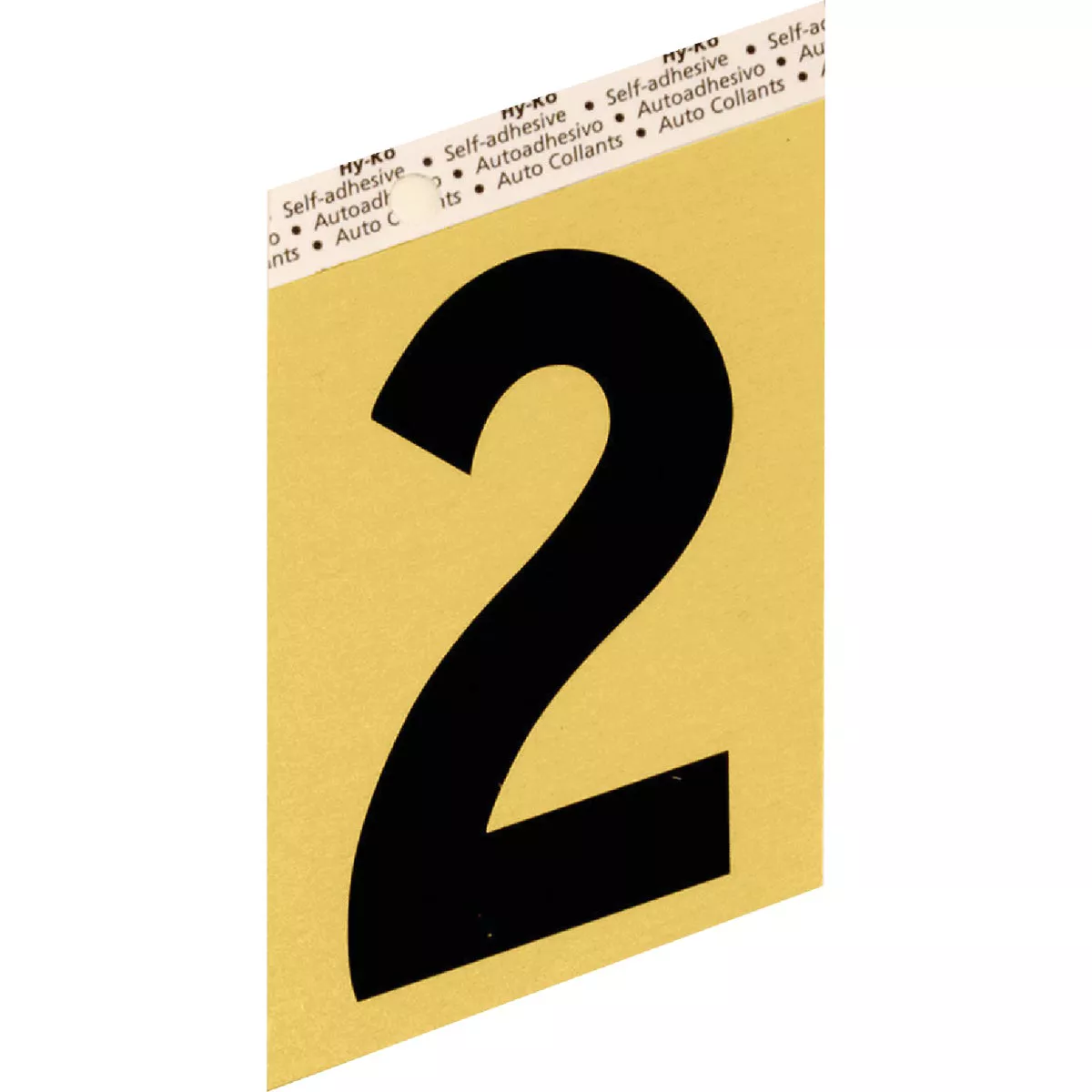 Hy-Ko Aluminum 3-1/2 In. Non-Reflective Adhesive Number Two