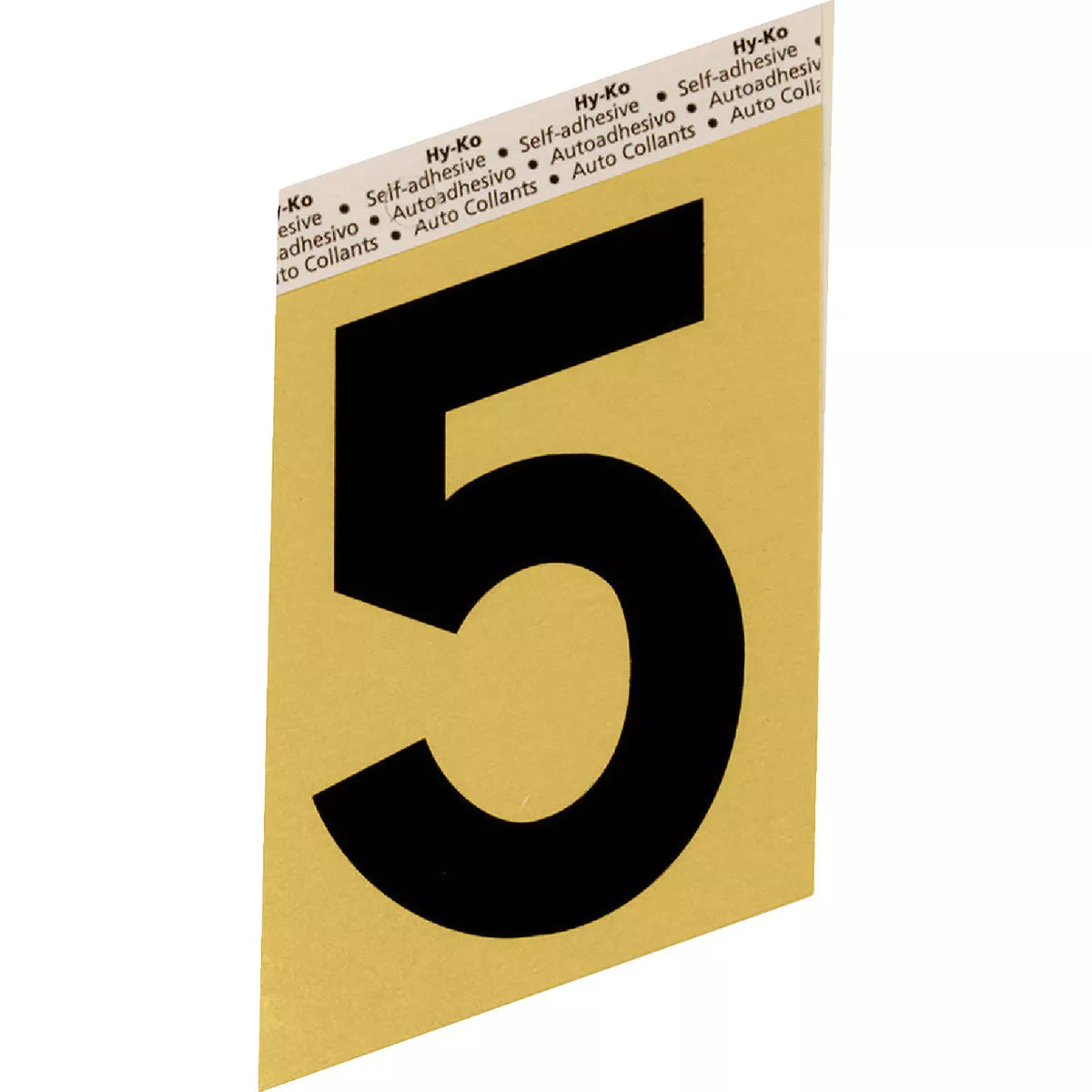 Hy-Ko Aluminum 3-1/2 In. Non-Reflective Adhesive Number Five