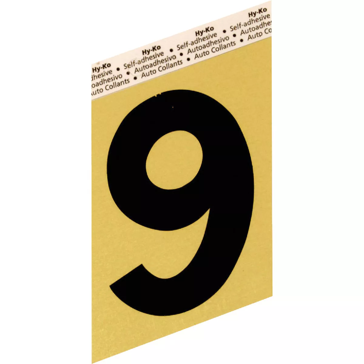 Hy-Ko Aluminum 3-1/2 In. Non-Reflective Adhesive Number Nine