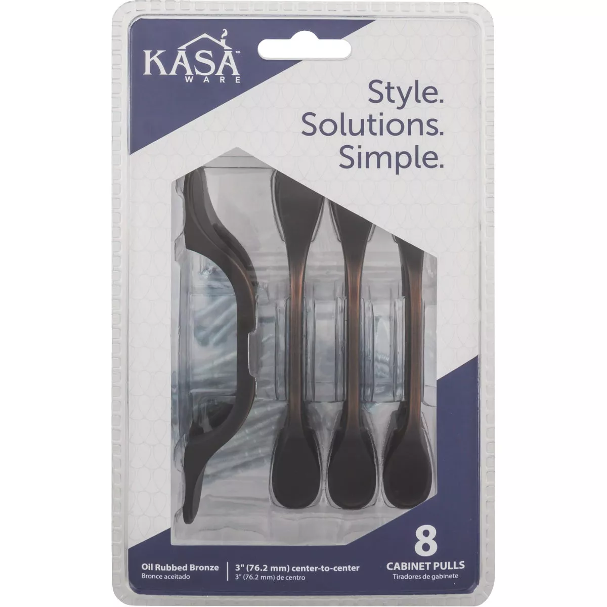 KasaWare 5 In. Brushed Oil Rubbed Bronze Cabinet Pull (8-Pack) - photo 2