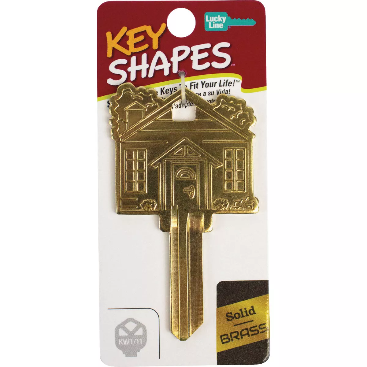 Lucky Line Brass Home Key Shapes Decorative House Key - KW1 ADA Friendly - photo 2