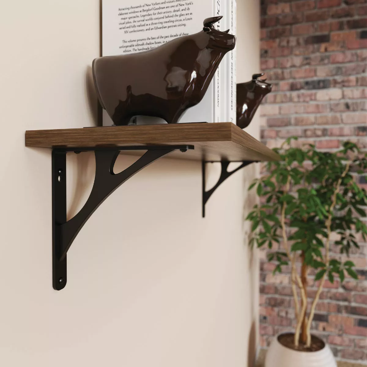 Knape & Vogt Manhattan 8 In. Black Decorative Bracket - photo 2
