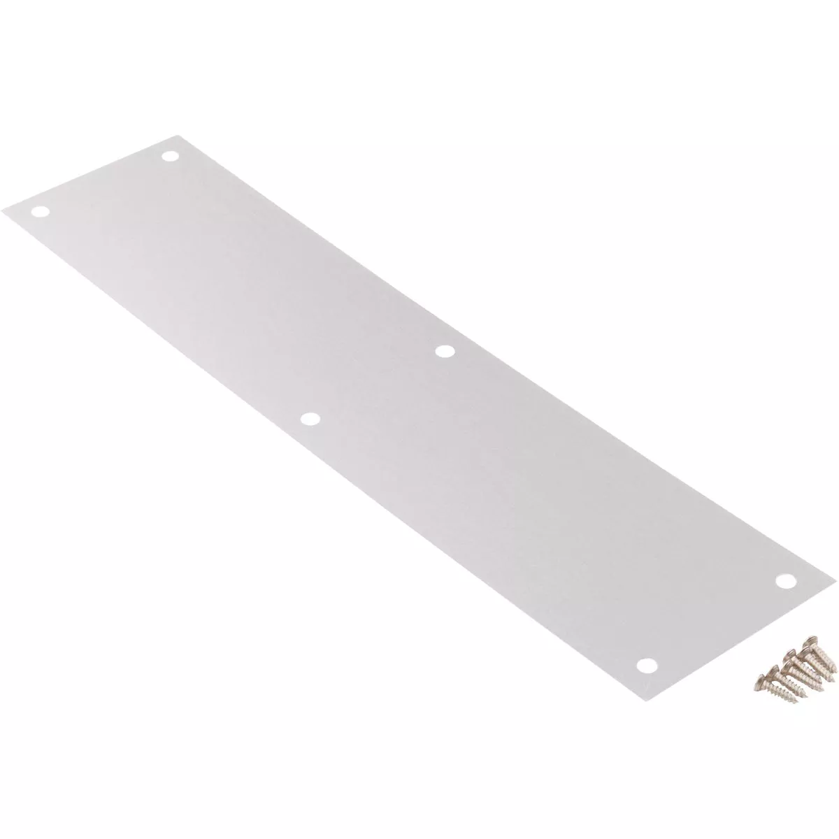 National Hardware Satin Aluminum Push Plate