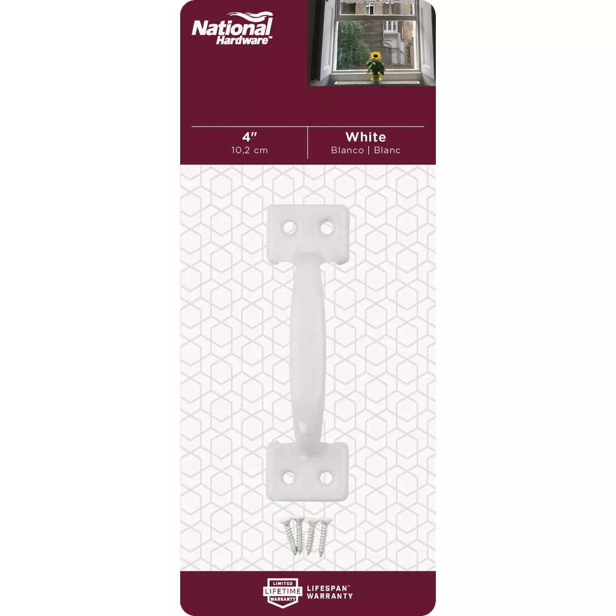 National Hardware 4 In. White Window Sash Lift - photo 2