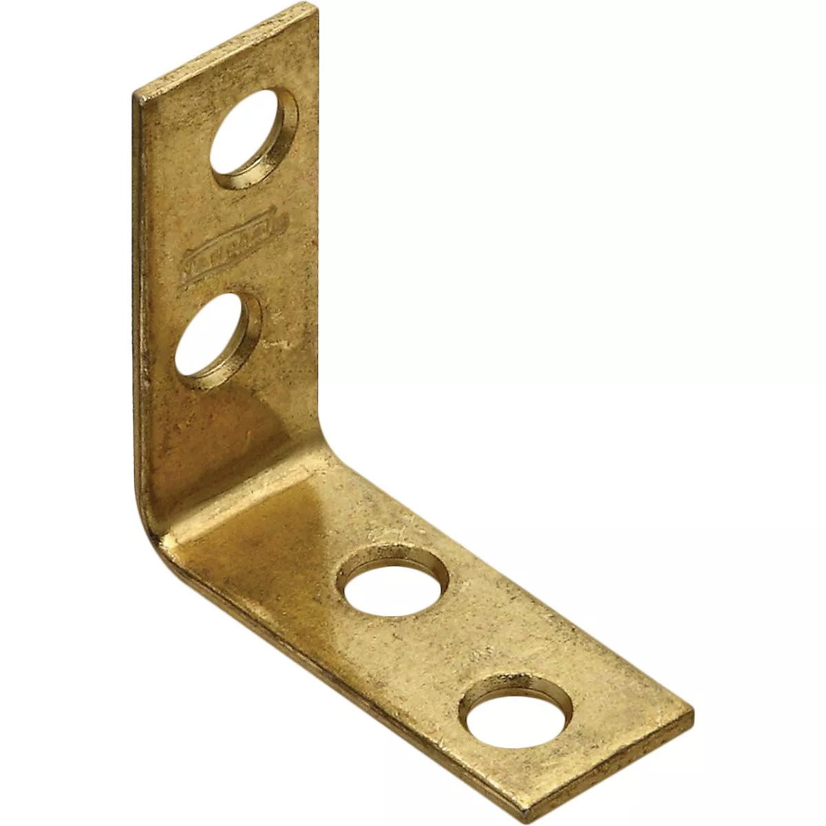 National Hardware 1-1/2 In. x 5/8 In. Brass Steel Corner Brace (4-Count)