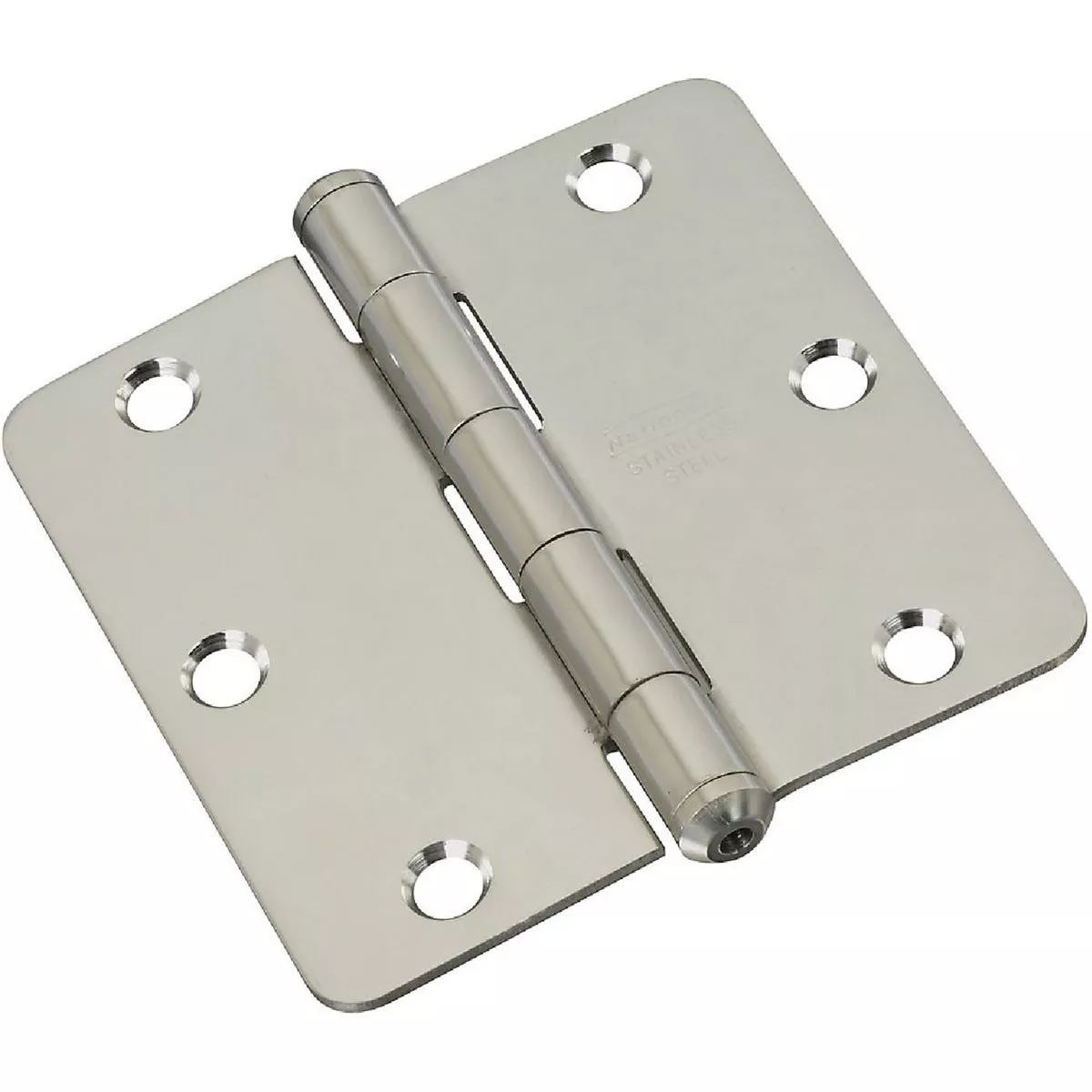 National Hardware 3-1/2 In. x 1/4 In. Radius Stainless Steel Door Hinge