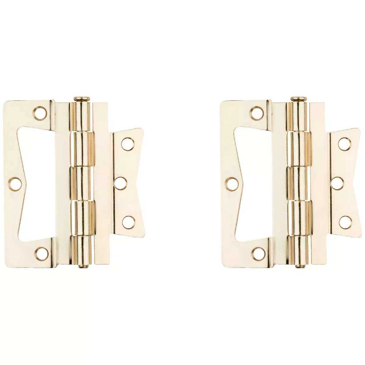National 4 In. Brass Surface-Mounted Door Hinge (2-Count) - photo 4