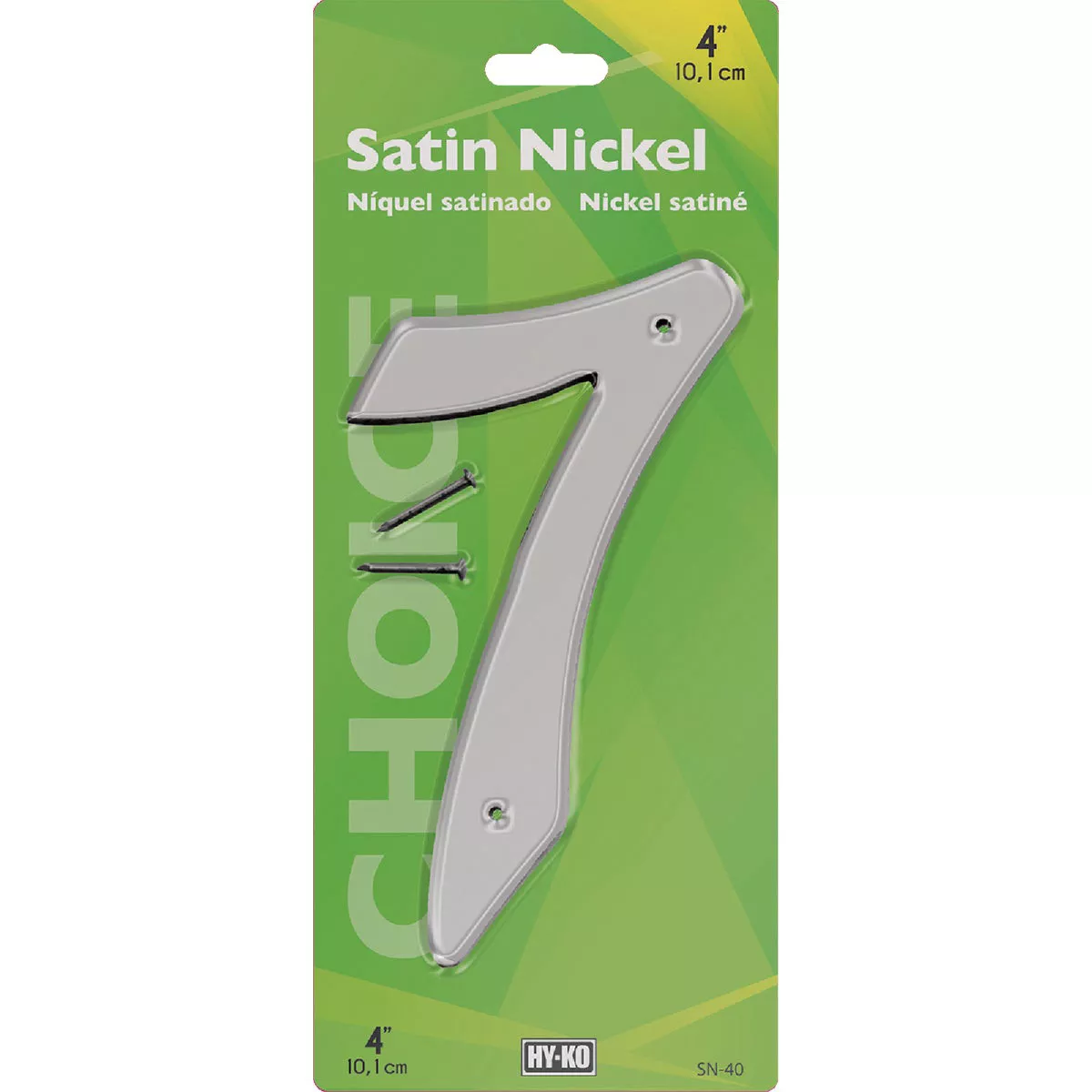 Hy-Ko 4 In. Satin Nickel Number 7 - photo 2