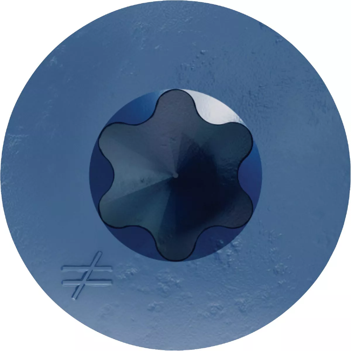 Simpson Strong-Tie Titen Turbo 1/4 in. x 3-3/4 in. 6-Lobe Flat-Head Concrete and Masonry Screw, Blue (75-Qty) - photo 2