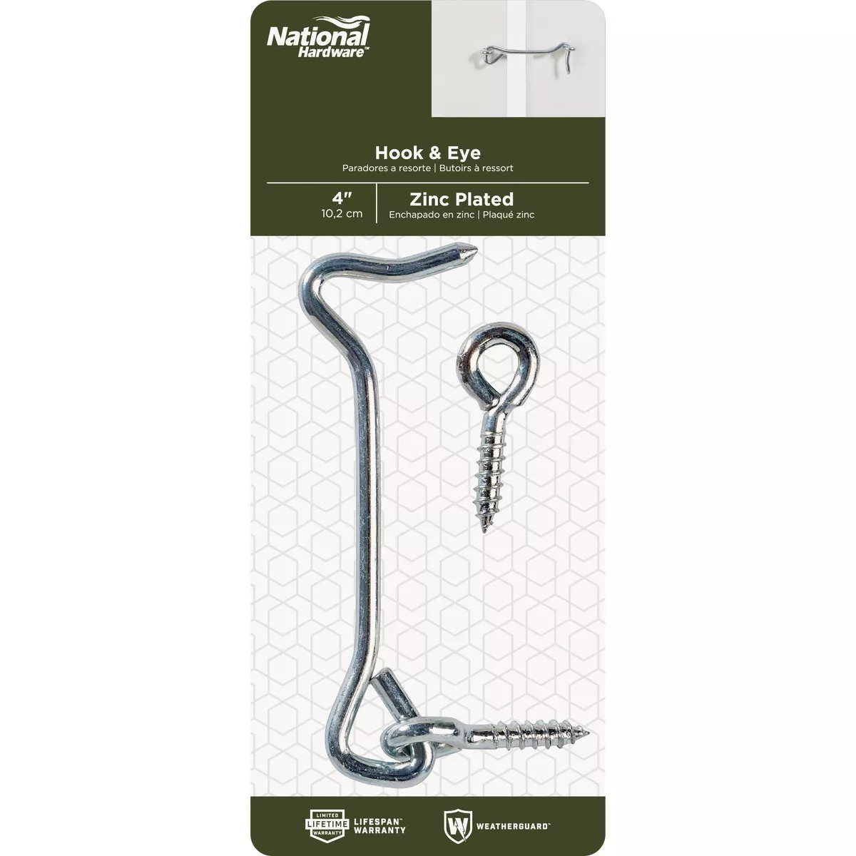 National Hardware 4 In. Steel Hook & Eye Bolt - photo 2
