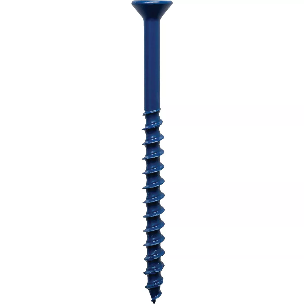 Simpson Strong-Tie Titen Turbo 1/4 In. x 4 In. T25 Flat-Head Concrete and Masonry Screw, Blue (25-Count)