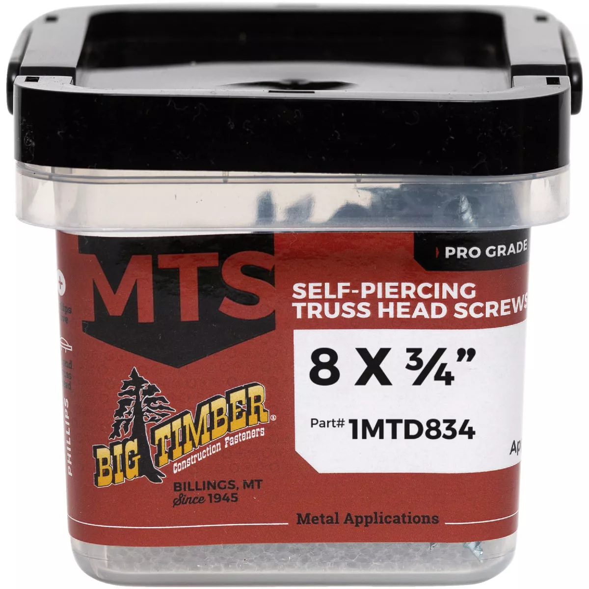 Big Timber #8 x 3/4 In. Modified Truss Head Drill Point Metal Screw (1 Lb.)