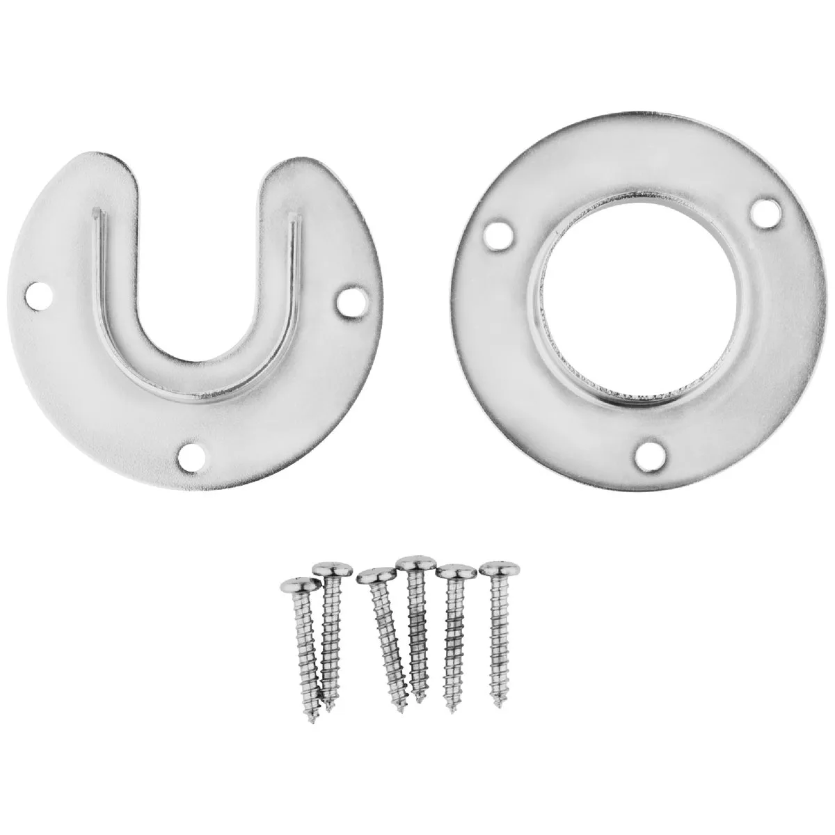 Stanley Home Designs 1-5/16 In. Zinc Closet Rod Socket, Chrome (2-Pack) - photo 3