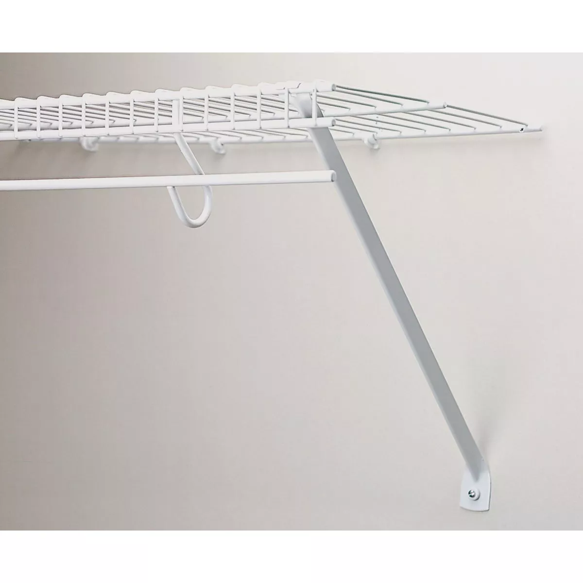 Rubbermaid 12 In. White Steel Support Brace