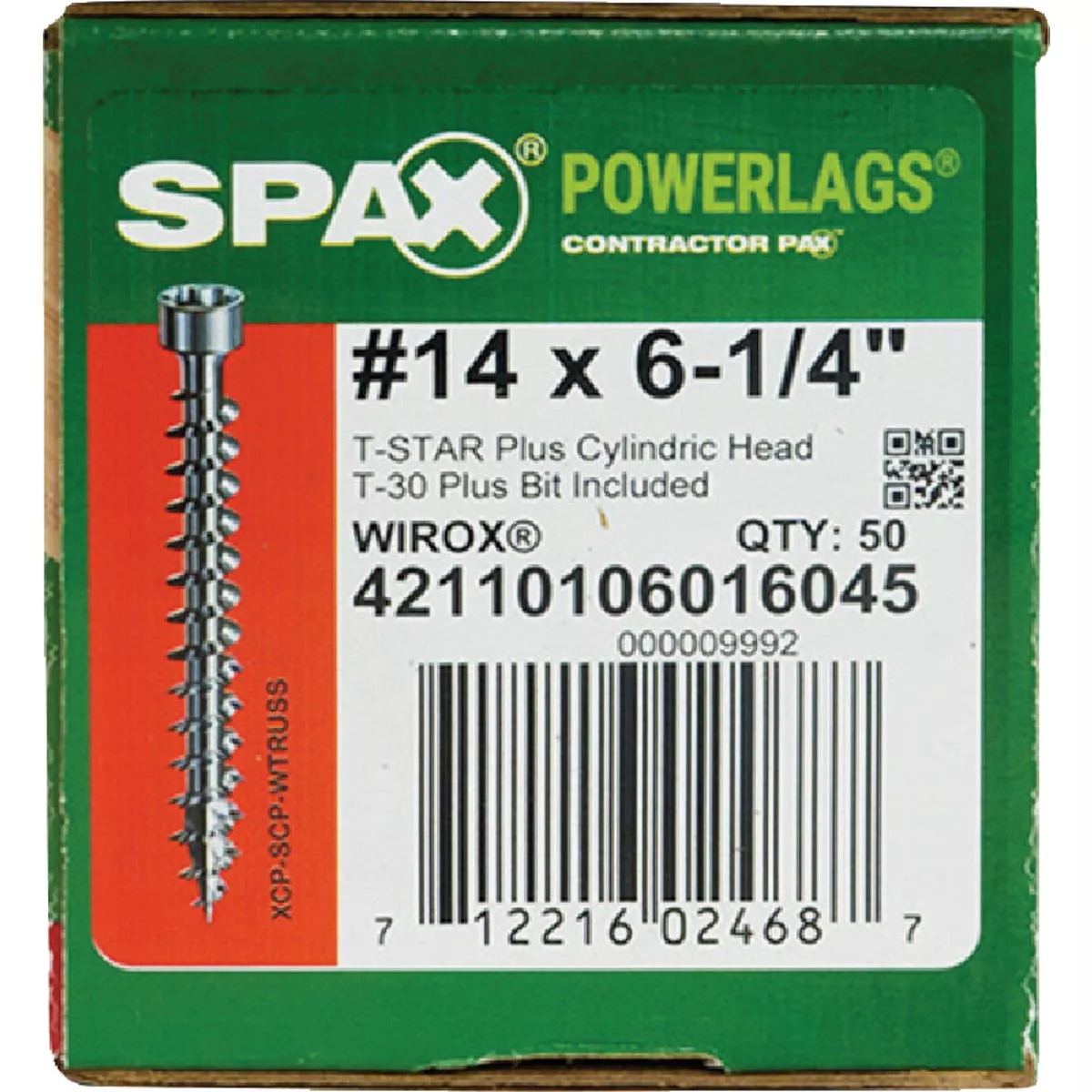 SPAX #14 x 6-1/4 In. T30 Plus Cylindrical Head HCR Wirox (Interior) Truss Screw (50 Ct.) - photo 4