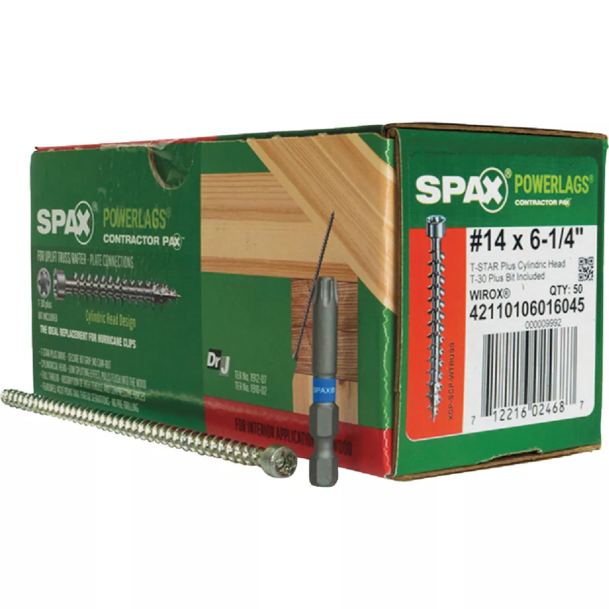 SPAX #14 x 6-1/4 In. T30 Plus Cylindrical Head HCR Wirox (Interior) Truss Screw (50 Ct.) - photo 5