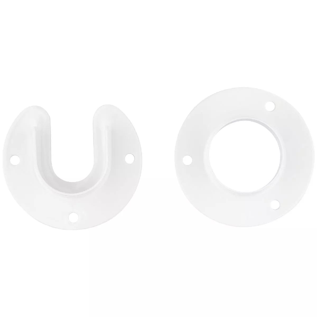Stanley Home Designs 1-5/16 In. Zinc Closet Rod Socket, White (2-Pack) - photo 4