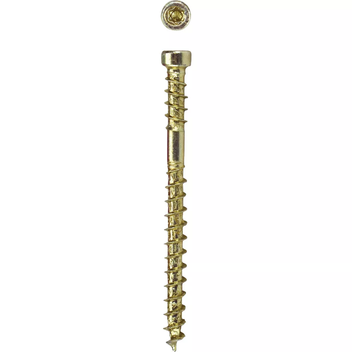 SPAX #8 x 2 In. T10 Plus Cylindrical Head HCR (Exterior Rated) Yellow Trim Screw (100 Ct.)