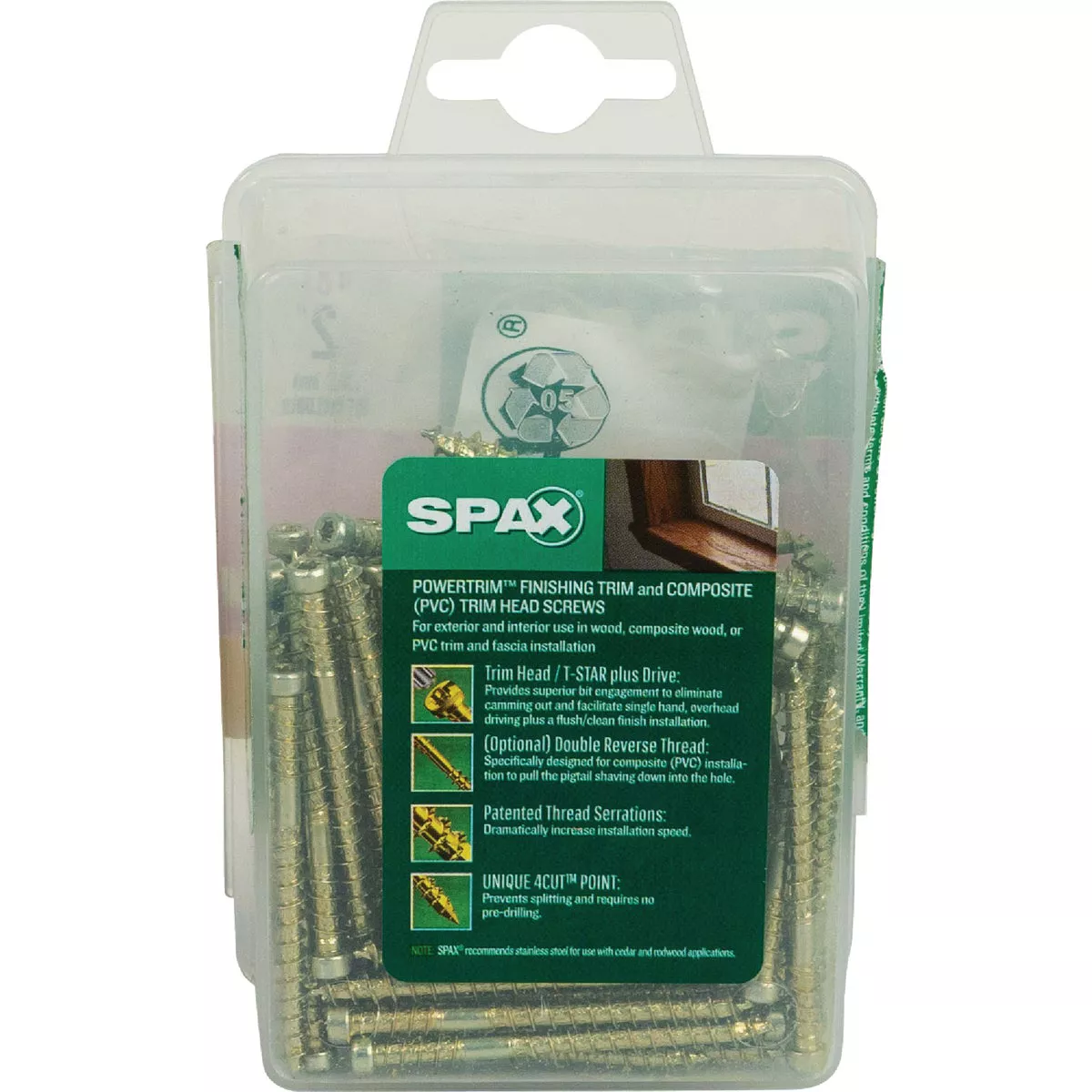 SPAX #8 x 2 In. T10 Plus Cylindrical Head HCR (Exterior Rated) Yellow Trim Screw (100 Ct.) - photo 7