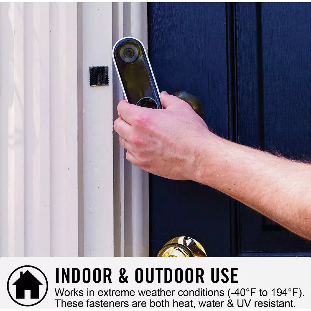 Velcro Brand Alfa-Lok 1 In. x 3 In. 15 Lb. Capacity Black Square Tape Strip (4 Sets) - photo 3