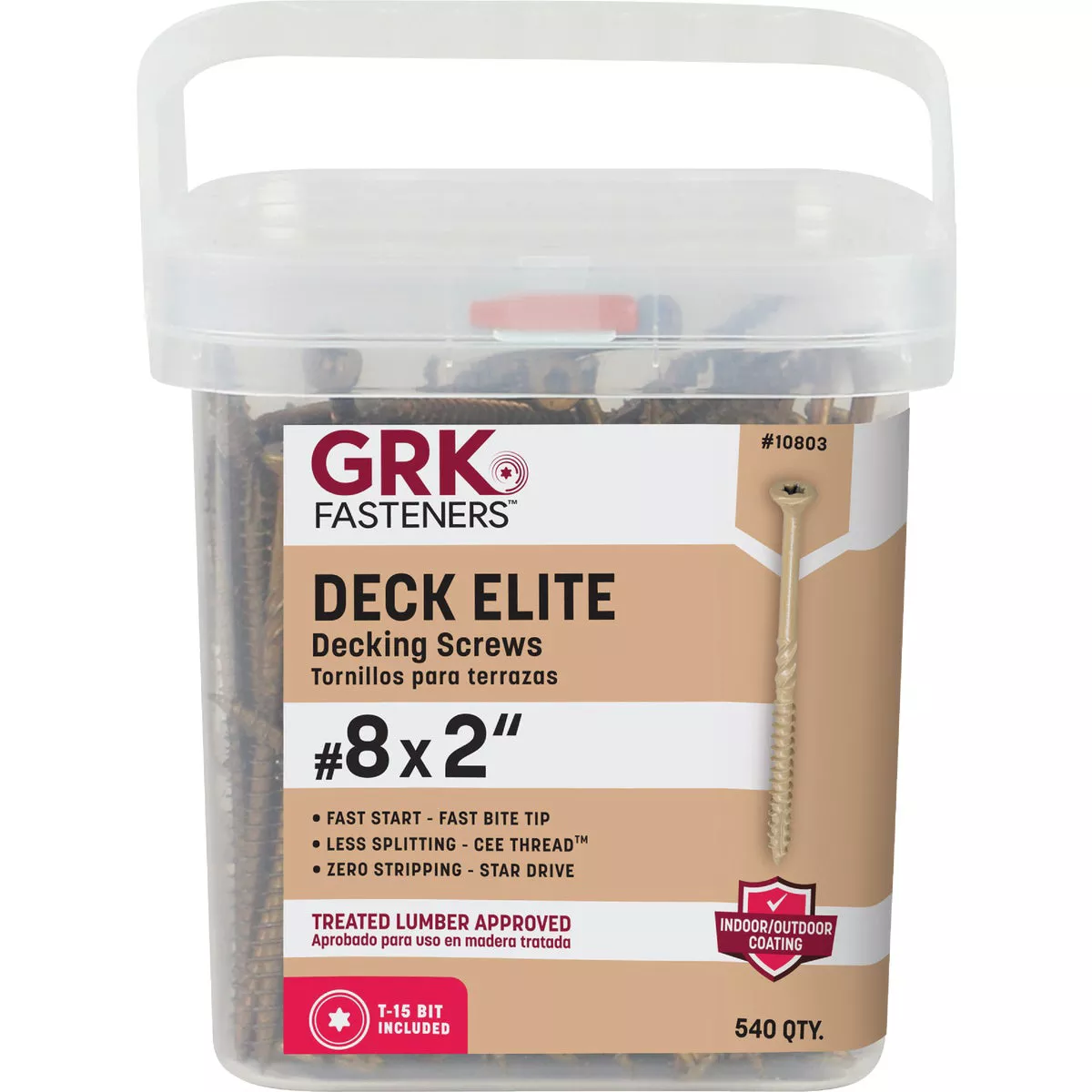 GRK Deck Elite #8 x 2 In. Star Drive Bugle-Head Deck Screw (540 Ct.) - photo 3