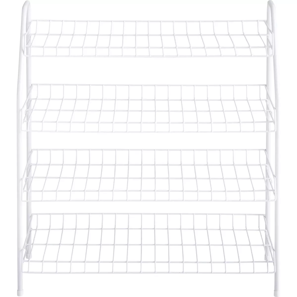 Rubbermaid 4-Tier White Shoe Shelf