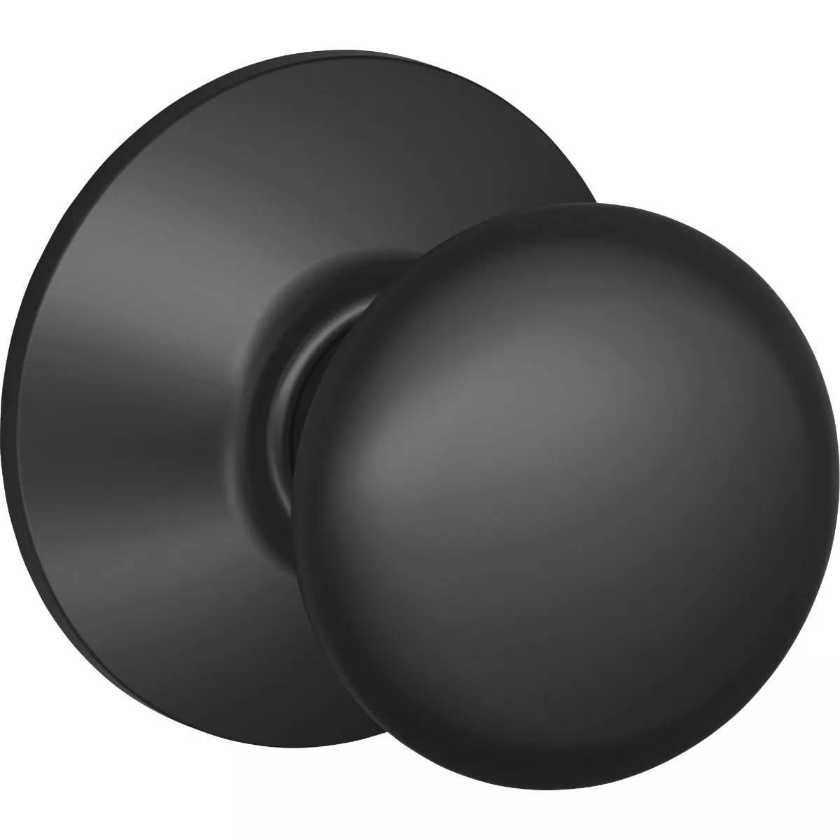 Schlage Plymouth Matte Black Passage Hall & Closet Door Knob
