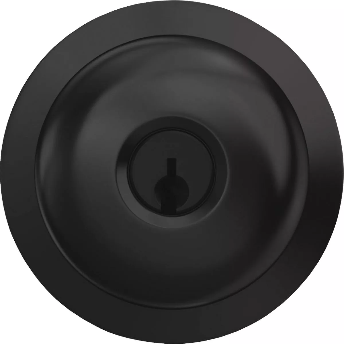 Schlage Plymouth Matte Black Knob Keyed Entry - photo 2