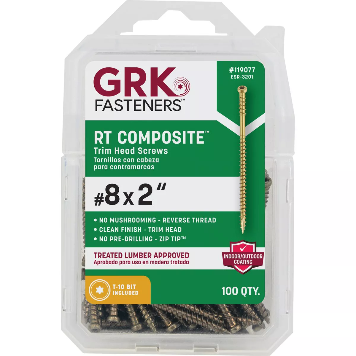 GRK RT #8 x 2 In. Star Drive Composite Screw (100 Ct.) - photo 2
