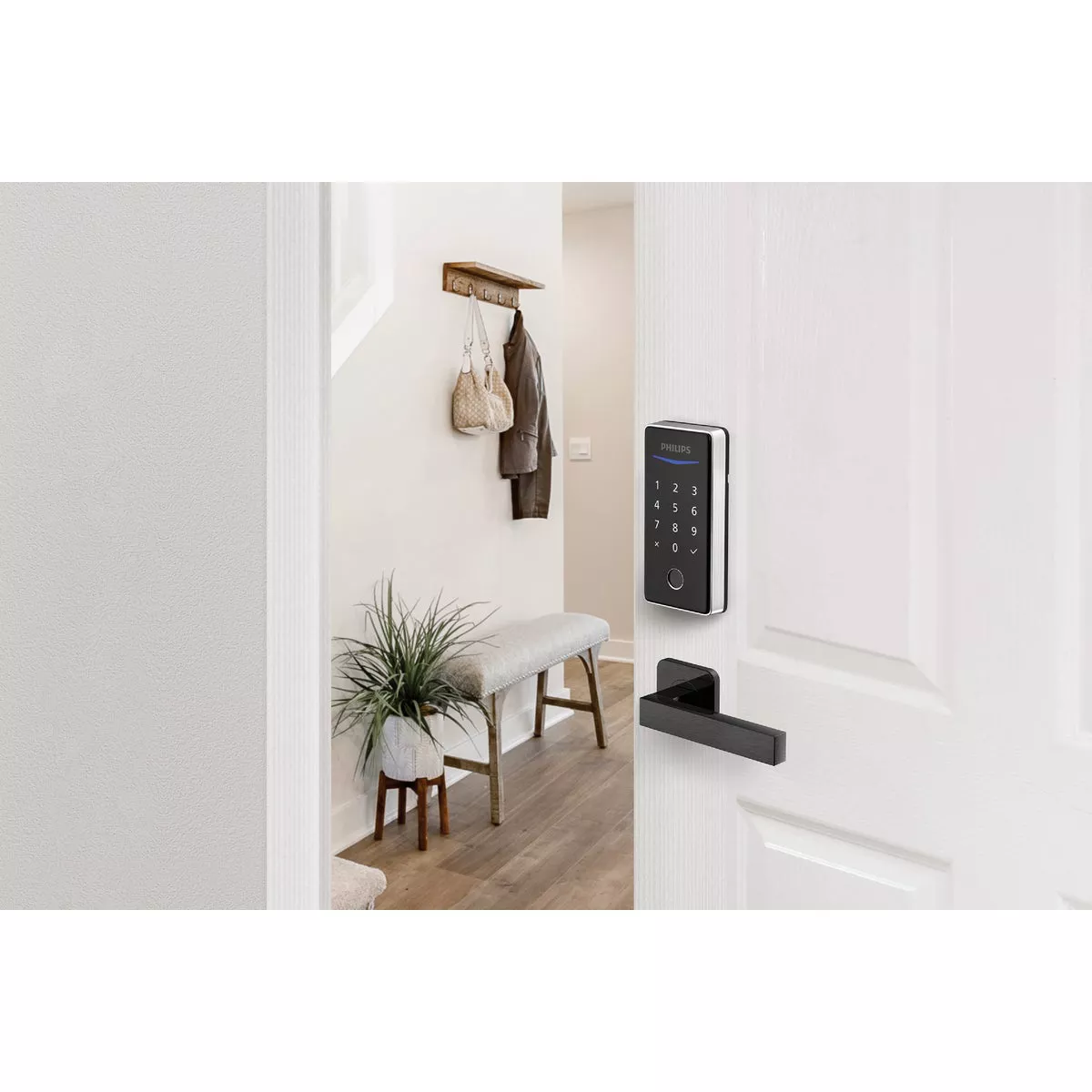 Philips Keyless Smart Lock Electronic Deadbolt, Satin Nickel - photo 2