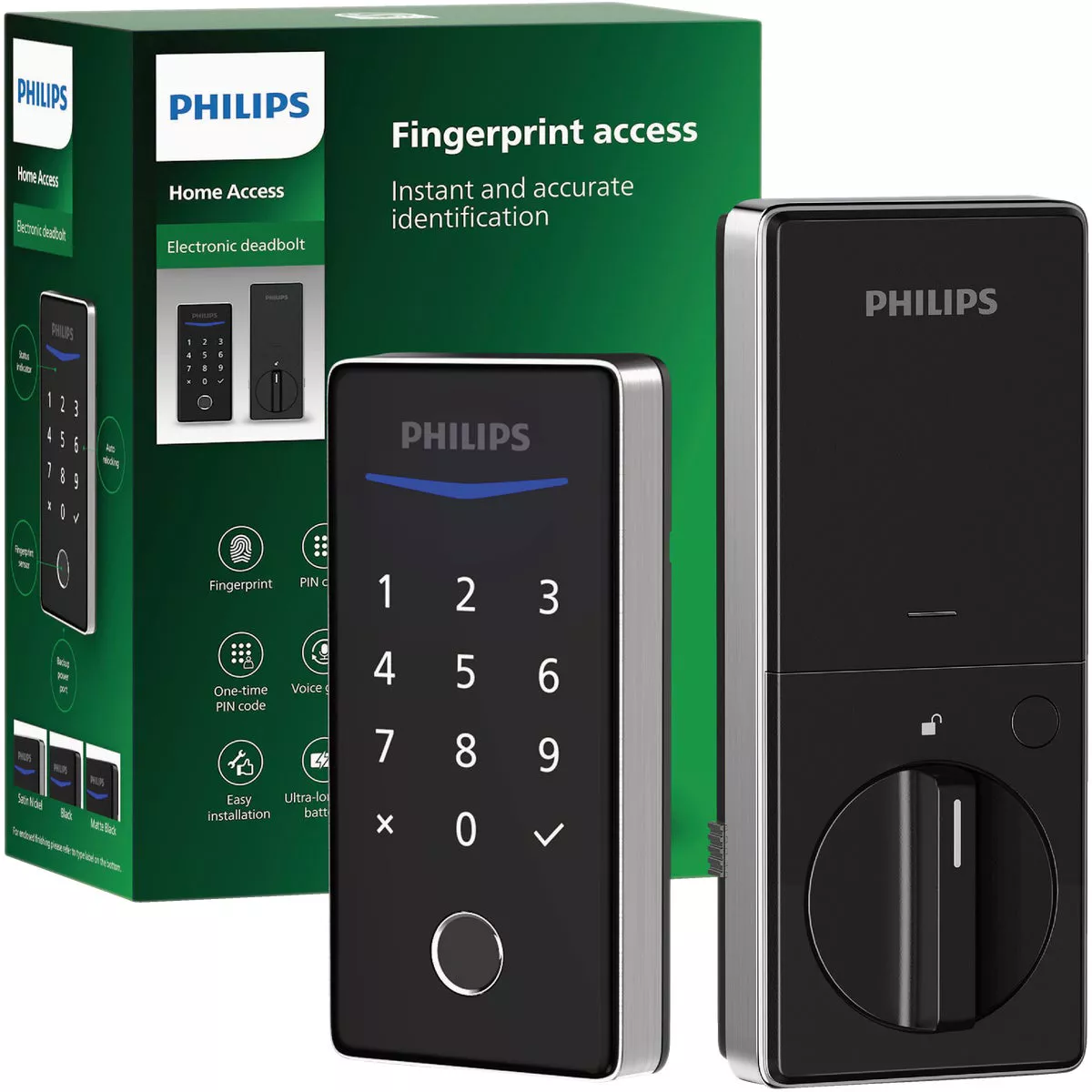 Philips Keyless Smart Lock Electronic Deadbolt, Satin Nickel - photo 3