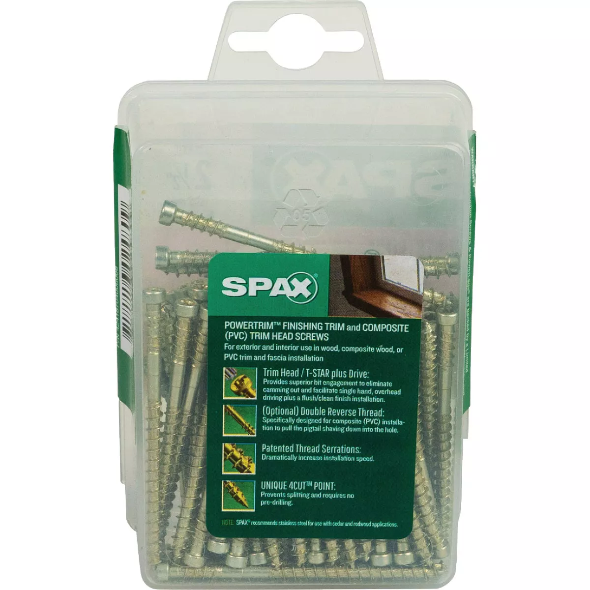 SPAX #8 x 2-1/2 In. T10 Plus Cylindrical Head HCR (Exterior Rated) Yellow Trim Screw (100 Ct.) - photo 7
