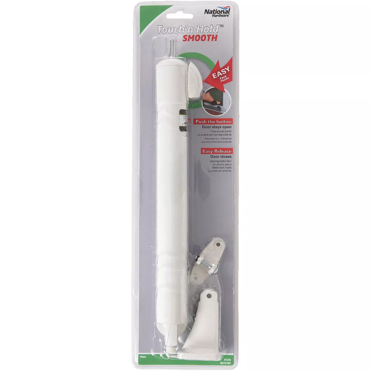 National Hardware White Touch'N Hold Smooth Screen Door Closer - photo 2