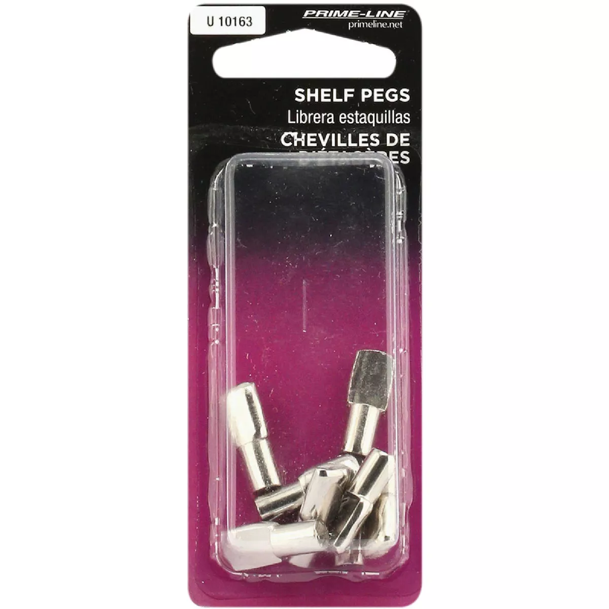 Prime-Line 1/4 In. Nickel Spoon-Style Shelf Support Peg (8-Count) - photo 2