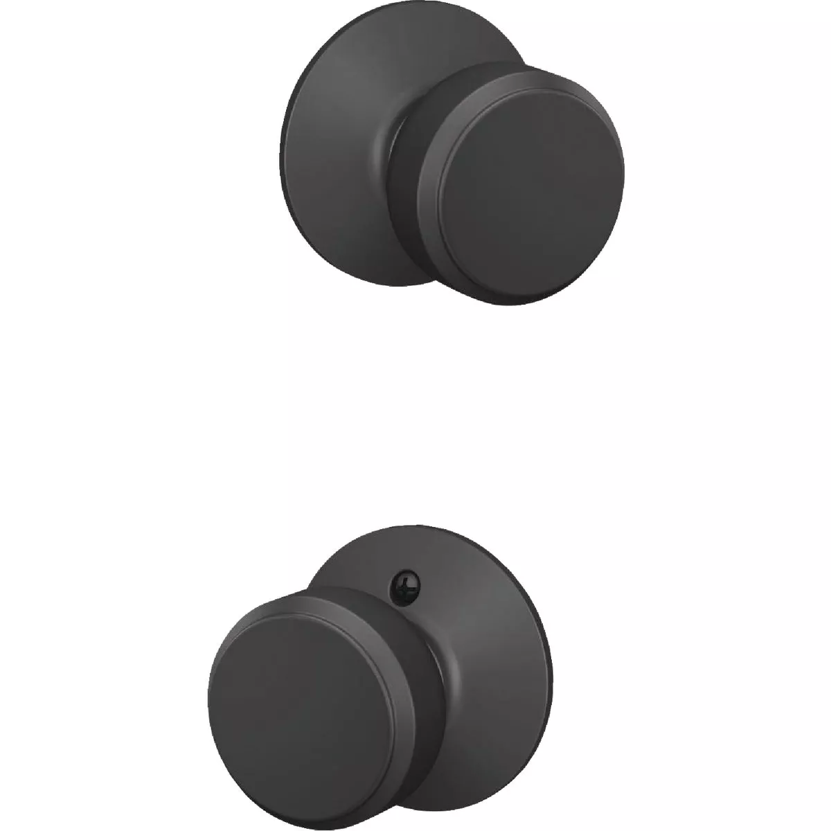 Schlage Bowery Matte Black Passage Door Knob - photo 4