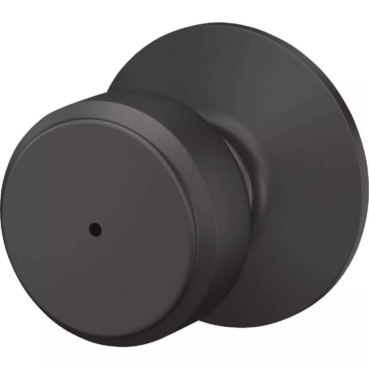 Schlage Bowery Matte Black Bed & Bath Privacy Lock - photo 4