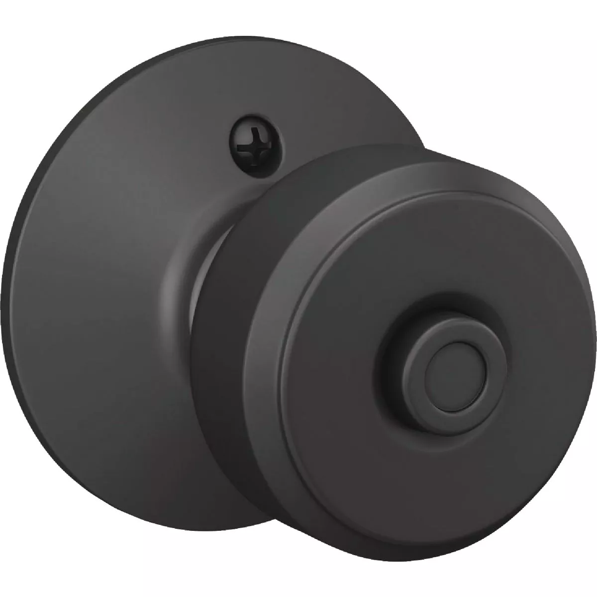 Schlage Bowery Matte Black Bed & Bath Privacy Lock - photo 5