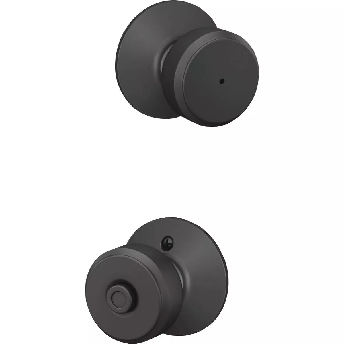 Schlage Bowery Matte Black Bed & Bath Privacy Lock - photo 6