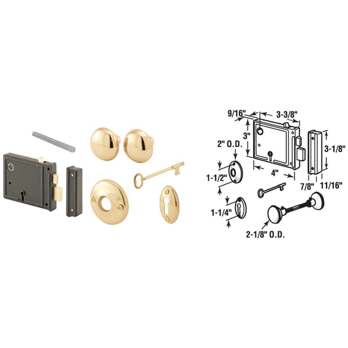 Key Rim Lock Part Set | True Value Hardware