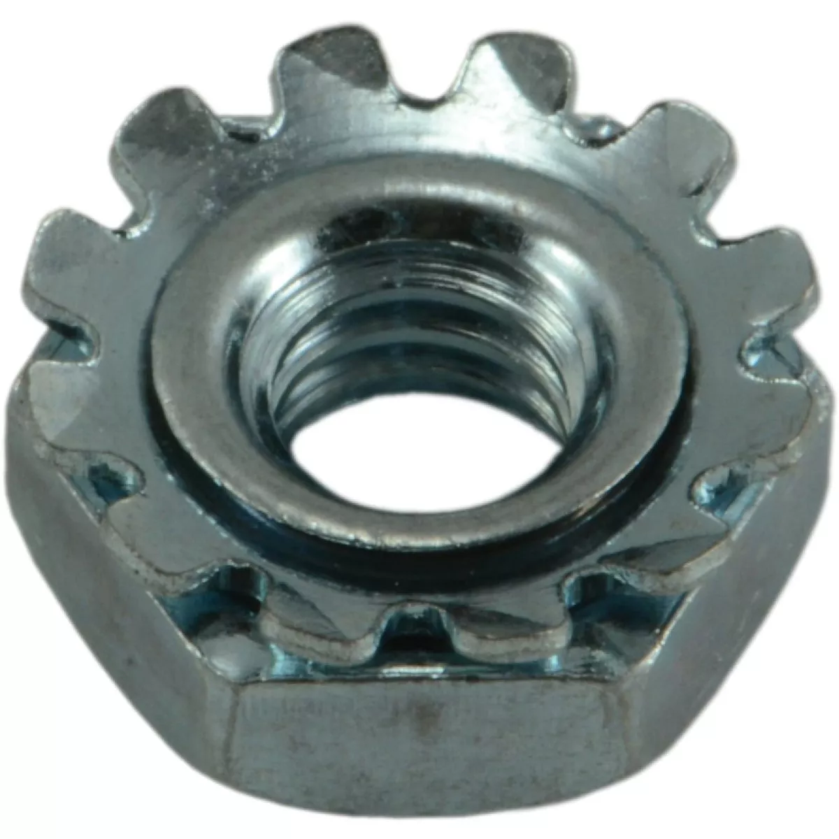 Midwest Fastener #8-32 Zinc Plated Grade 2 Steel Coarse Thread Kep Lock Nuts