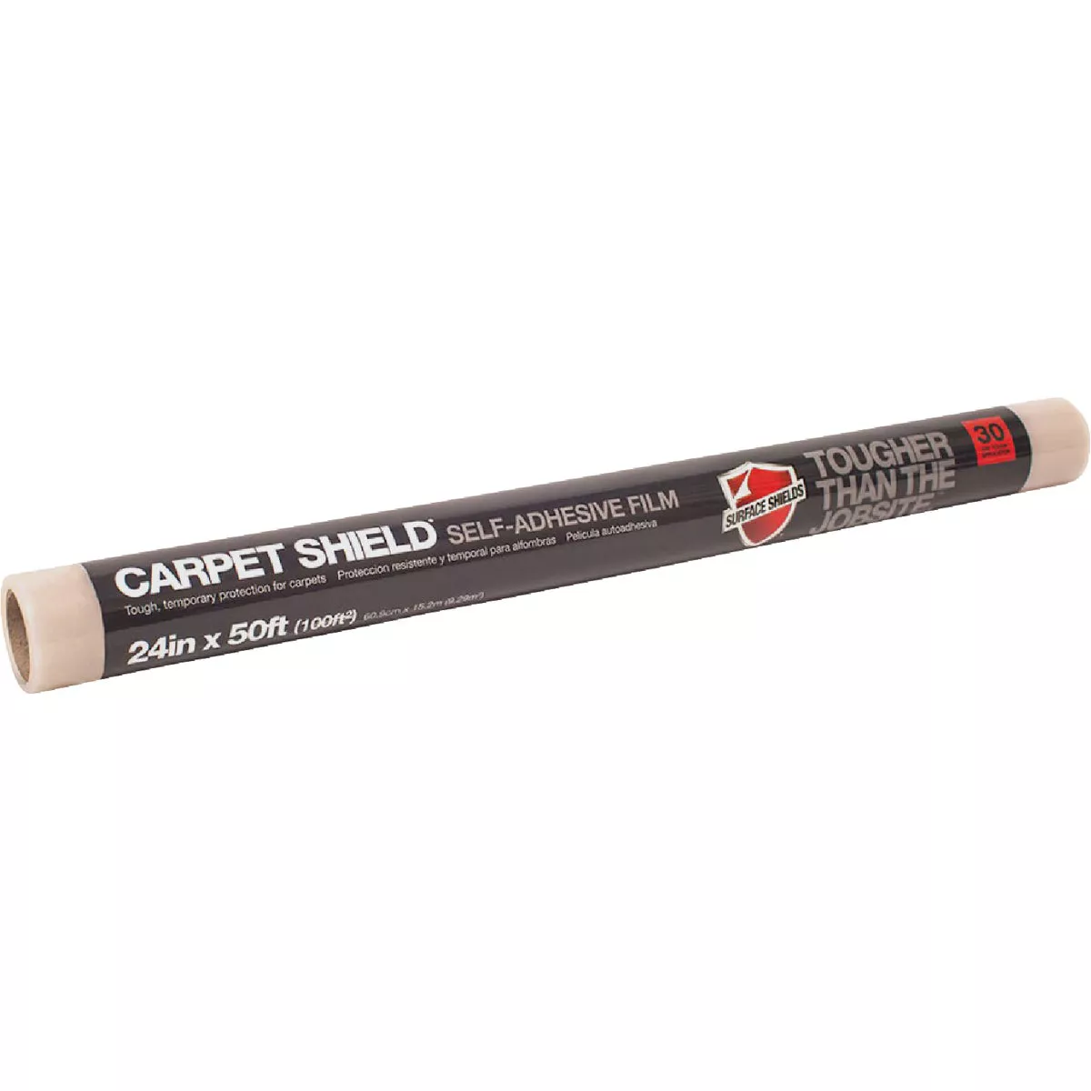 Surface Shields Carpet Shield 24 In. x 50 Ft. Self-Adhesive Film Floor Protector