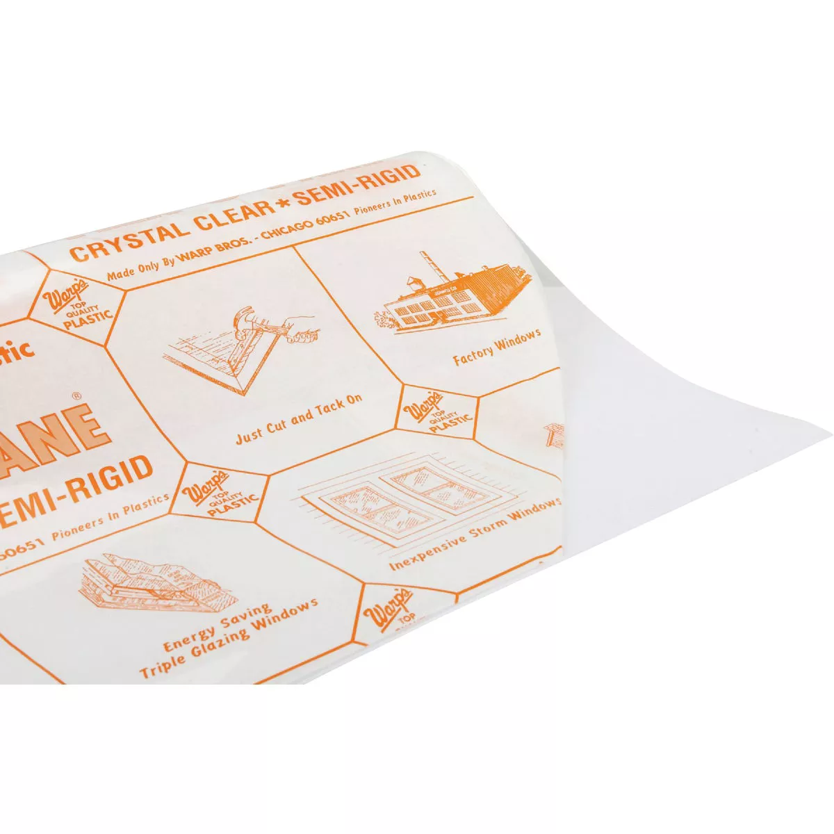 Warp's Flex-O-Pane 36 In. x 75 Ft. x 10 Mil. Semi Rigid Clear Plastic Sheeting - photo 2